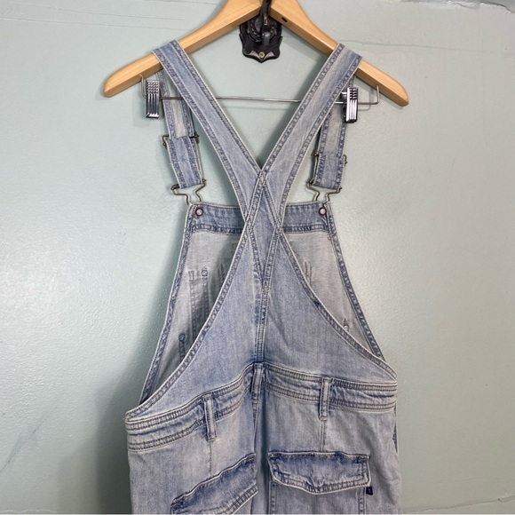 Anthropologie Pilcro Denim Overalls Sz 30 Light Wash‎ Blue - Picture 8 of 8